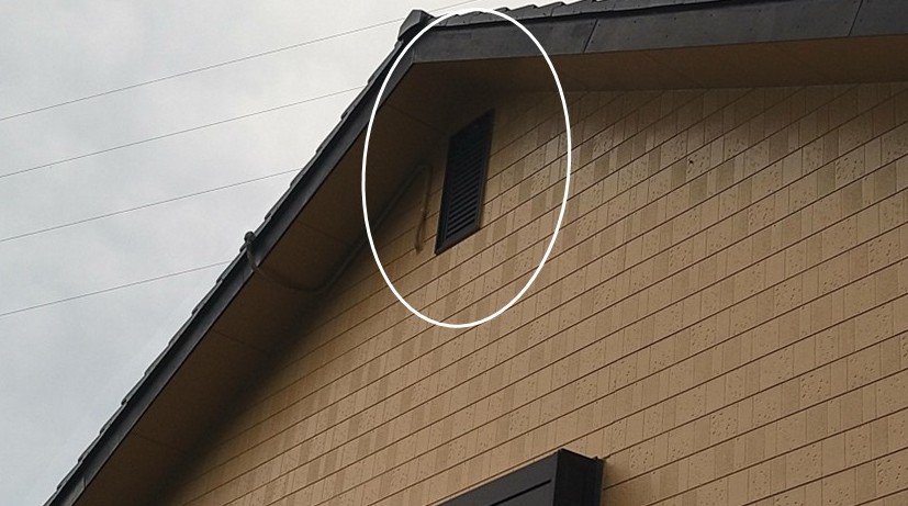 外から見たガラリ